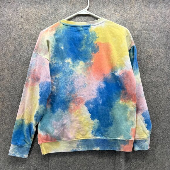 Vans Sweatshirt Womens Small Multicolor Tie Dye Crewneck Off The Wall Graphic - Picture 10 of 10